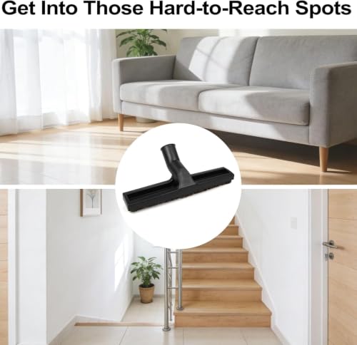 Image of ANBOO 2 Pack 32mm 1 1 /4 inches Vacuum Hardwood Floor Attachment Accessories Deluxe Extra Large Hardwood Brush 1-1 /4inch Multi Surface Vacuum Attachments 360 Degrees Swivel Head Hard Floor Brush