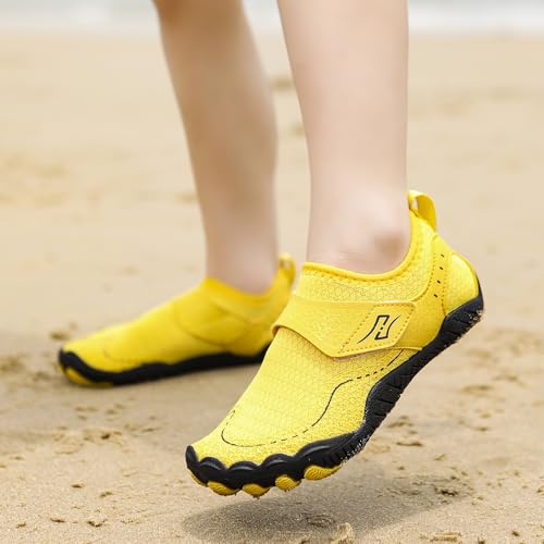 Toddler Water Shoes for Boys Girls Quick Dry Aqua Shoes Non-Slip Barefoot Beach Swim Shoe for Kids Lightweight Breathable Pool Sandals for Toddler/Little Kid/Big Kid2