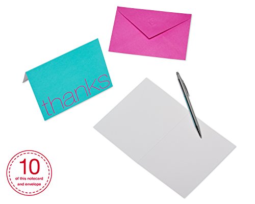 American Greetings 50-Count All-Occasion Thank You Note Card Pack, Bold Color Design by American Greetings - Image 3