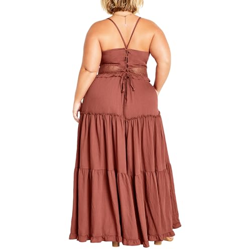 Image of City Chic Women's Plus Size Maxi Dress - Aura