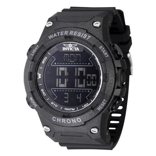 Invicta Polyurethane Racing Black Dial & Band Men'S Digital Watch - 47523