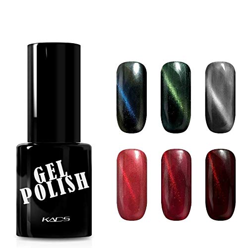 KADS Nail Polish, 9.5ml/pcs 6 Colors Sweet Nail Gel Polish Soak-Off UV LED Manicure Kit (Set7)