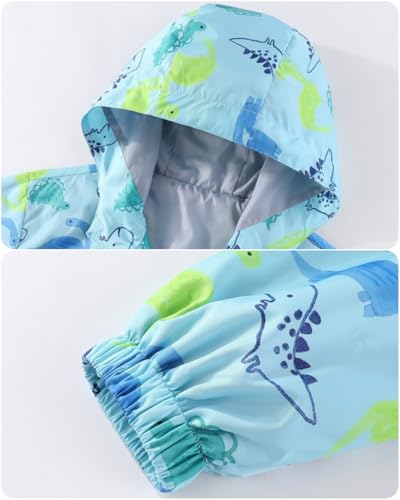 Image of Kids Boys' Windbreaker Jacket, Boys Zip Up Hoodie Coat Transitional Late Spring /Early Fall Jackets for Kids