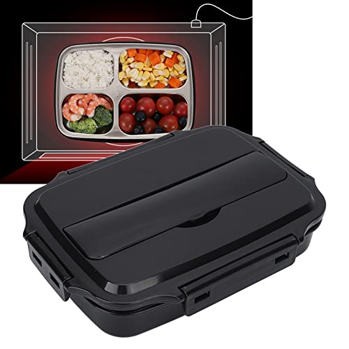 Wakects Stainless Steel Lunch Box with 3 Compartments Hermetic Box Thermal Lunch Box for Office Work Lunches - Image 2