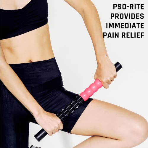 Pso-Stick Tender Muscle Reliever And Manual Massage Stick Muscle Release Tool And Body Massager Deep Tissue Massage Tool Release Tool Self-Massage Muscle Tension Massage Tool - Night Black Roller #TOP2