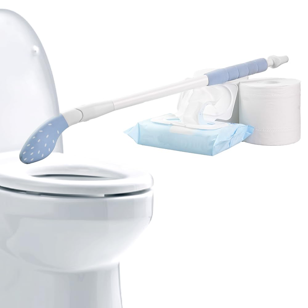 EASACE Porte-rouleau de papier toilette avec aide à l'essuyage pour les fesses, aide à l'hygiène des toilettes