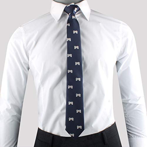 Auscufflinks Video Gamer Ties | Online Gamer Esports Computer Games Neckties For Men | Woven Skinny Neckties | Present For Video Gamer | Bday For Guys (Gamer) #TOP5