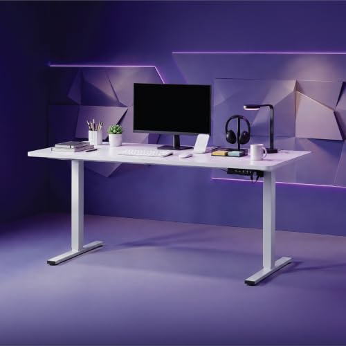 Image of Wakefit Study Table | 5 Yr Warranty | Standing desk, Computer Table for Home Pc, Electric Height adjustable, Digital Display & 4 Memory Presets, Free Installation, Modern Ergonomic Wobble-Free- L160Cm