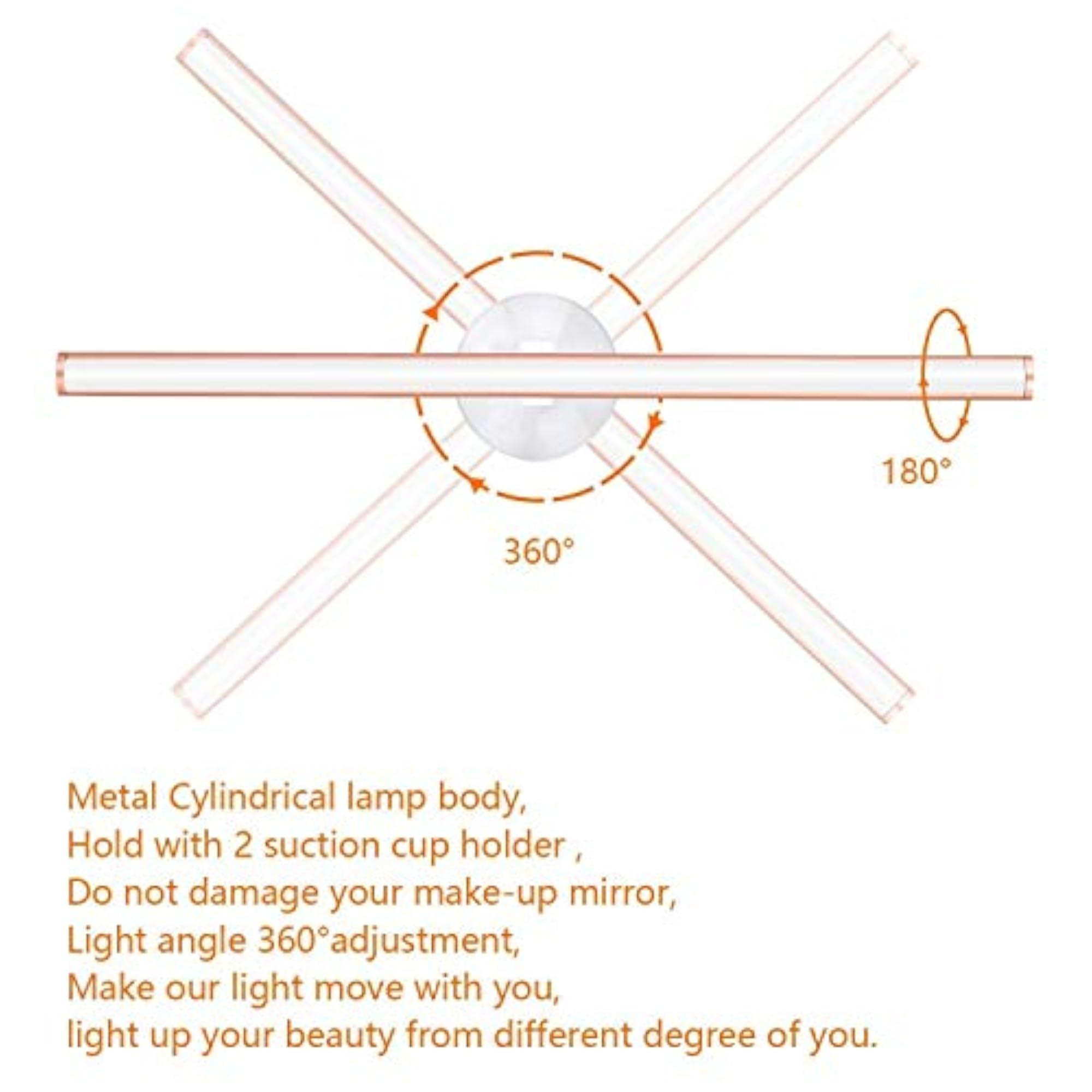 Beauty Makeup LED Mirror Light with USB