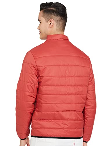 Image of The Indian Garage Co Men Slim Fit Solid Puffer Jackets