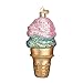 Old World Christmas Ice Cream Lover Gifts Glass Blown Ornaments for Christmas Tree Double Dip