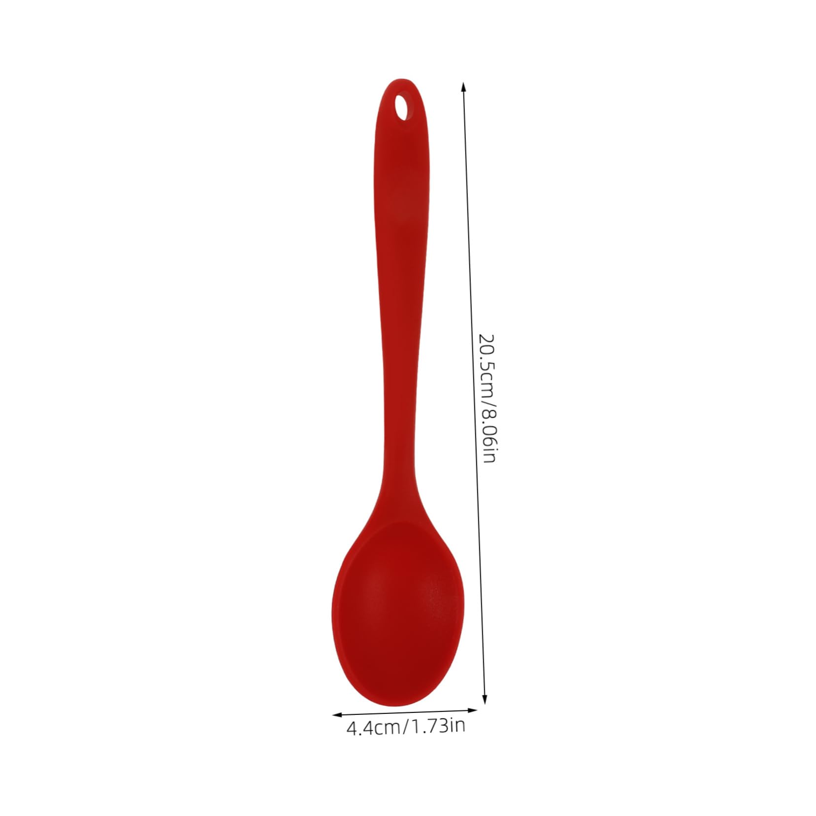 CIYODO 4pcs Silicone Cooking Spoon Coffee Stir Sticks Stirring Spoons for Cooking Long Coffee Spoons Espresso Stirring Spoon Iced Tea Spoons Long Handle Spoon Long Handle