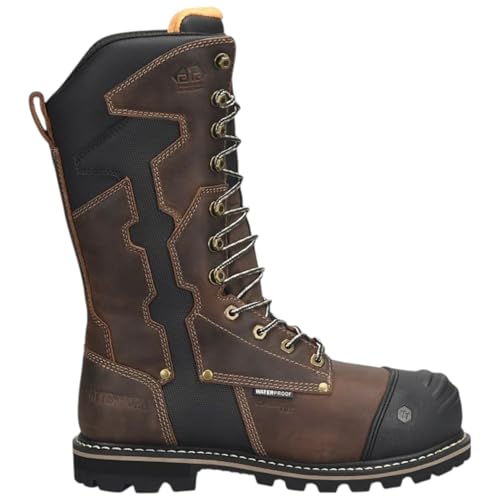 MATTERHORN Men’s I-Beam 12” WP Carbon Comp Toe D30 Internal Metguard, EH Rated, Durable Leather, Slip-Resistant Outsole2