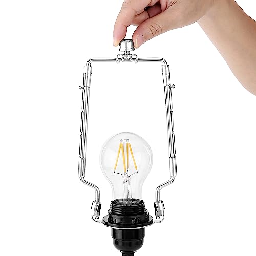 Arpa de lámpara ajustable de 7 a 10 pulgadas con adaptador de base E26 E27, juego de 2 8