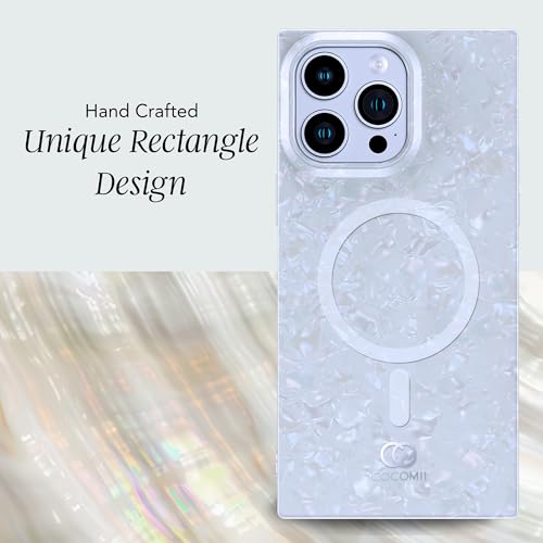 Image of COCOMII Rectangle for iPhone 13 Pro Case, Iridescent Opal
