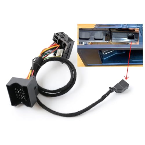 Opatiny Cable de interfaz de audio AMI multimedia para coche, para Golf Skoda Superb RCD510 RNS315 510 810 radio host, 12 V, ABS negro