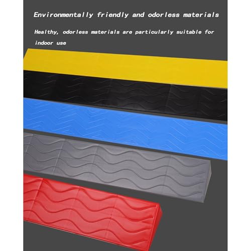 Ramp Pad, Curb, Multi-Purpose Curb, Non-Slip and Wear-Resistant, Suitable for Wheelchairs and Bicycles (Black, 100 x 18 x 8 cm) miniatura 5