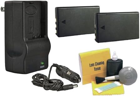 High Capacity Lithium Ion Replacement Compatible with Nikon EN-EL9-2 Batteries (1200Mah) + AC/DC Rapid Travel Charger