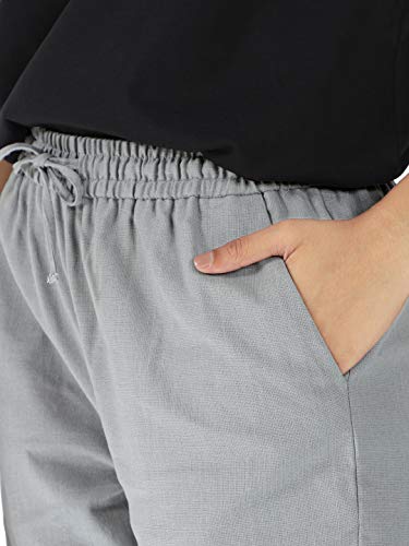 Image of The Souled Store Womens and Girls Solid Cotton Woven Joggers