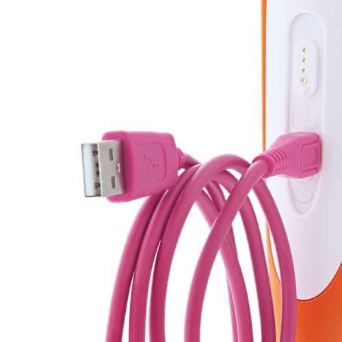foto-kontor Ersatzkabel kompatibel mit Ravensburger TipToi Stift Eingabestift Generation 4 USB pink Verbindungskabel Ladekabel Datenkabel für Laden Synchronisieren Datenübertragung