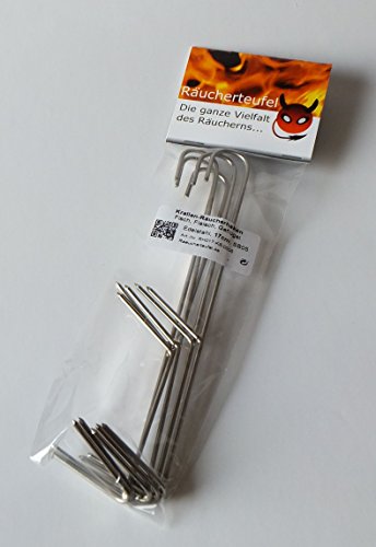 Preisvergleich Produktbild Räucherteufel Krallen-Räucherhaken, 17cm / 2mm 5 Stück