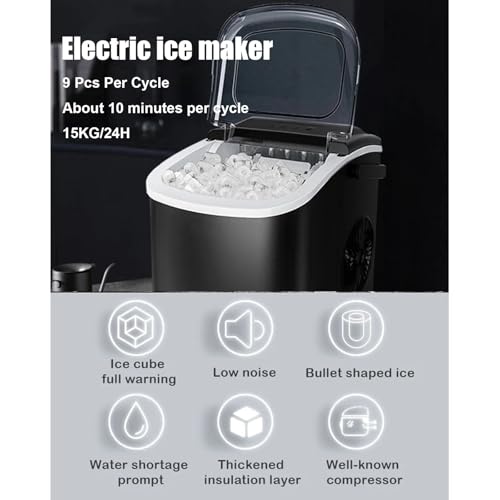 Fabricadora de hielo portátil para encimera 15 kg/24h blanca miniatura 2