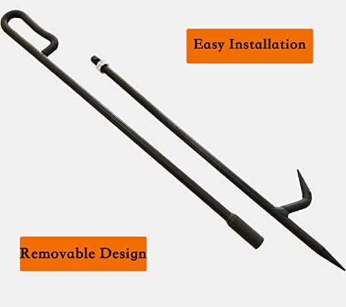 Fire Poker For Fire Pit. 34 Inc 2 Lb Heavy Duty Fireplace Poker Made Of Diameter 0.47 Inc Solid Steel. Upgraded Campfire Poker For Fireplace, Camping, Fire Pit, Wood Stove, Outdoor& Indoor Use. #TOP2