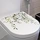 Abziehbare Toilettensitz-Folie mit Blumenmuster – Hygienische Badezimmeraufkleber und Wandfolie für Dekoration (Umweltfreundliche Klebefolie)
