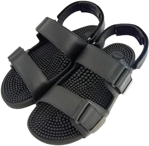 Kenkoh traditional Japanese therapeutic sandals with massaging footbed - stimulate feet pressure points for natural wellness - for men & women
