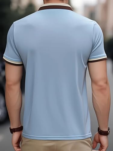 Image of POSHAX Men Polo Shirt|Cotton Blend|Regular Fit