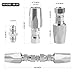 ANCIMOON 4PCS Reusable Hydraulic Hose Repair Fittings Kit, 1/2'' 3/8'' 1/4'' for Size #08#06#04 Single Wire Hydraulic Hose