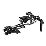 Movo/Sevenoak DSLR Shoulder Rig with Motorized Follow Focus and Zoom Control - Camera Shoulder Mount for DSLR Cameras