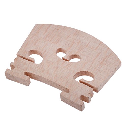Lsgoodcare 10Pcs Full Size 4/4 Violin Maple Bridge Violin Parts #TOP2