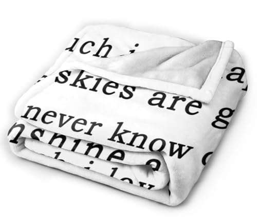 HGOD DESIGNS You are my sunshine my only sunshine you make me happy I love you please dont take my sunshine away Blanket Throw Blanket Soft Comfortable for Sofa Chair Bed Office 100x130cm - Image 4