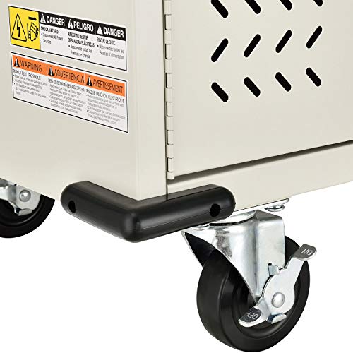Global Industrial Chromebooks Laptops And Ipad Tablets Charging Cart, 32-Device Capacity, Putty, Unassembled #TOP4