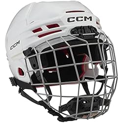 Casco Hockey Patines Niño Ccm 70 Combo Helm Yt Wit One Size