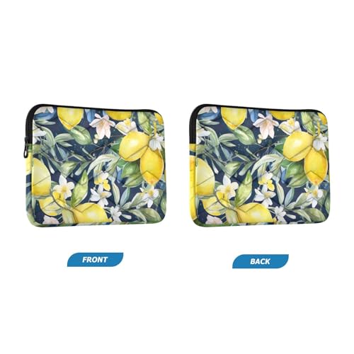 Funda para portátil 13-14 pulgadas con diseño acuarela de limones miniatura 2
