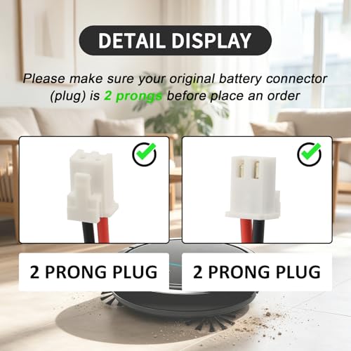 Image of RVBAT85004 RVBAT85005 Battery Replacement for Shark Matrix Robot UR2360EEUS | UR2360 UR2360S RV2610 AV2511AE RV2610WFUS RV2610BTUS RV2620WFUS UR250BEXUS RV9155WXUS RV2400WS RV240BLXUS RV2402WD RV2402WXUS