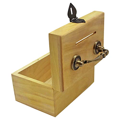 Image of ITOS365 Handmade Wooden Antique Money Bank - Coin Saving Box - Piggy Bank - Gifts for Kids, Girls, Boys & Adults