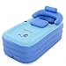 Produktbild Gweat Faltbares Schlauchboot Dick Warm Erwachsene Badewanne Kinder Aufblasbares Becken, Spa-BadewanneBlau