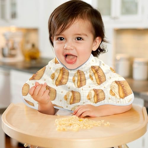 vvfelixl Sweet Honey Muffins Burp Cloths for Baby Boy Girls Baby Washcloths Burp Rags 1 Pack 5