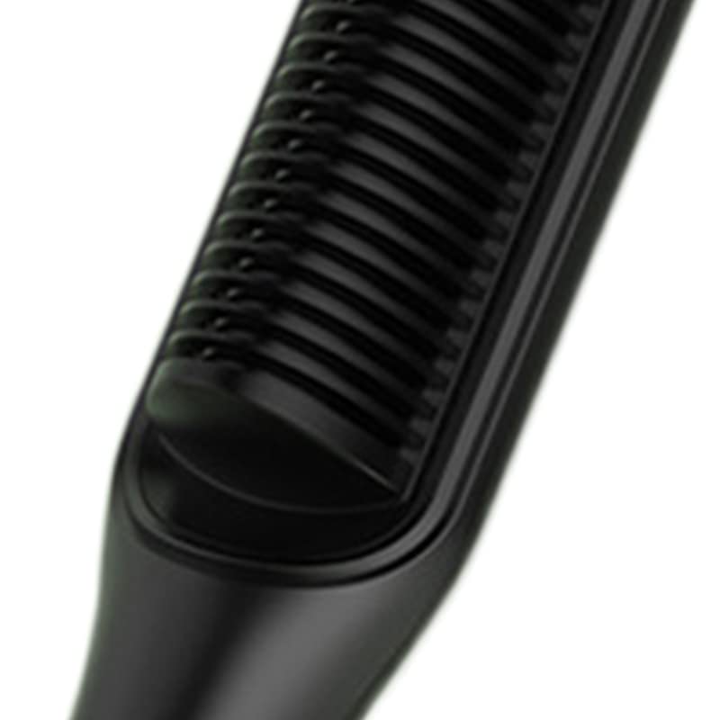 Miniatura 7 de Peine alisador de cabello Termostato inteligente de iones negativos de doble uso para salón de casa Enchufe de EE. UU. 220V (negro)