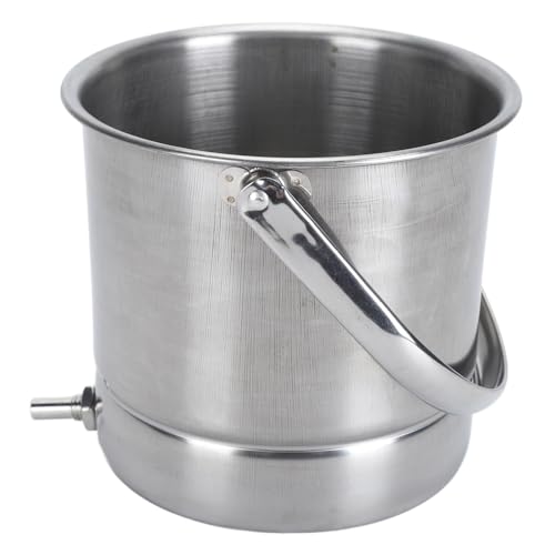 1.6L Stainless Steel Enema Bucket Kit, Rust Resistant, , 1.6L Capacity, Easy Installation, for Colon Cleansing with Multiple Types of Enemas