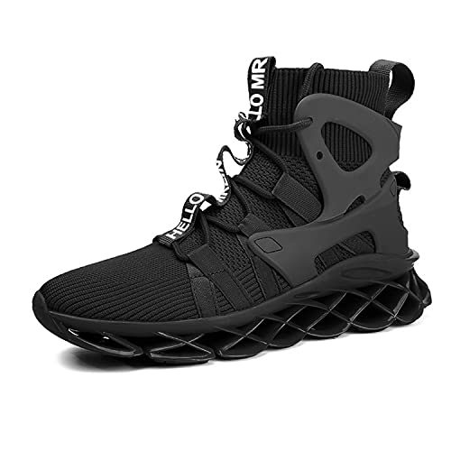 Hello Mrlin Running Shoes Womens Comfortable Fashion Non Slip Sneakers Walking Gym Tennis Sport Athletic Shoes Hip Hop Black #TOP1