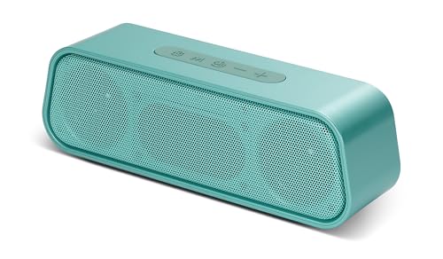 BODAYEEYR Altavoz Bluetooth portátil 5.4, sonido envolvente 9D, efecto de sonido de alta fidelidad, núcleo duro IPX5 impermeable, conmutación multimodo, llamadas manos libres de alta definición (azul)