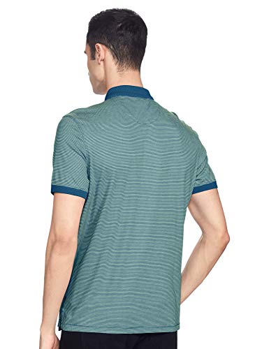 Image of Calvin Klein Men's Liquid Touch Polo Stripe with UV Protection