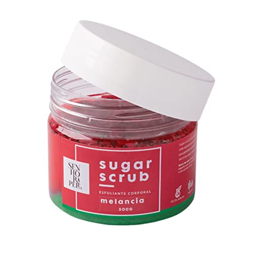 Esfoliante Corporal Sugar Scrub Melancia 500g, Vegano & Natural - Senhora Pele