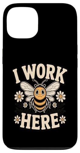 I Work Here Bee Workplace ���[���A ���p �X�}�z�P�[�X iPhone 13 �p