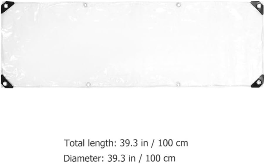 BESTOYARD Waterproof PVC Camping Tarp for Tent and Plants with Wind Protection and Tear Resistance, Greenhouse Tarp Suitable for Gardens and Backyards Outdoor Use Random Color