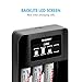 Tenergy TN474U 4-Bay NiMH/NiCD Battery Charger with LCD Display and USB Input, Portable Charger for AA/AAA NiMH and NiCD Batteries